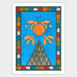 19 The Sun from The Minoan Tarot Sticker